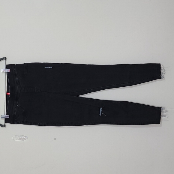 Spanx Vintage Desstressed Ankle Skinny Jeans Black Size M - Picture 1 of 8